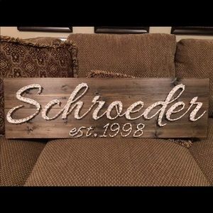 last name string art board